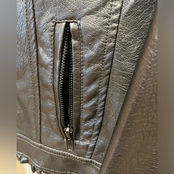 Baccini man-made metallic leather jacket - Picture 14 of 15